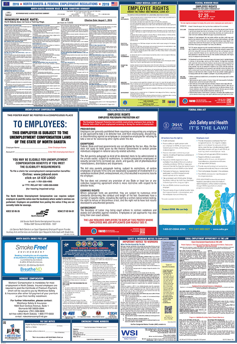 2026 North Dakota & Federal Combination Poster