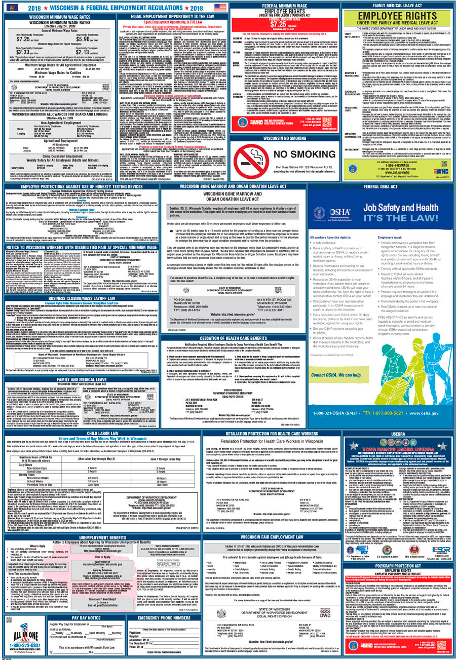 2026 Wisconsin & Federal Combination Poster