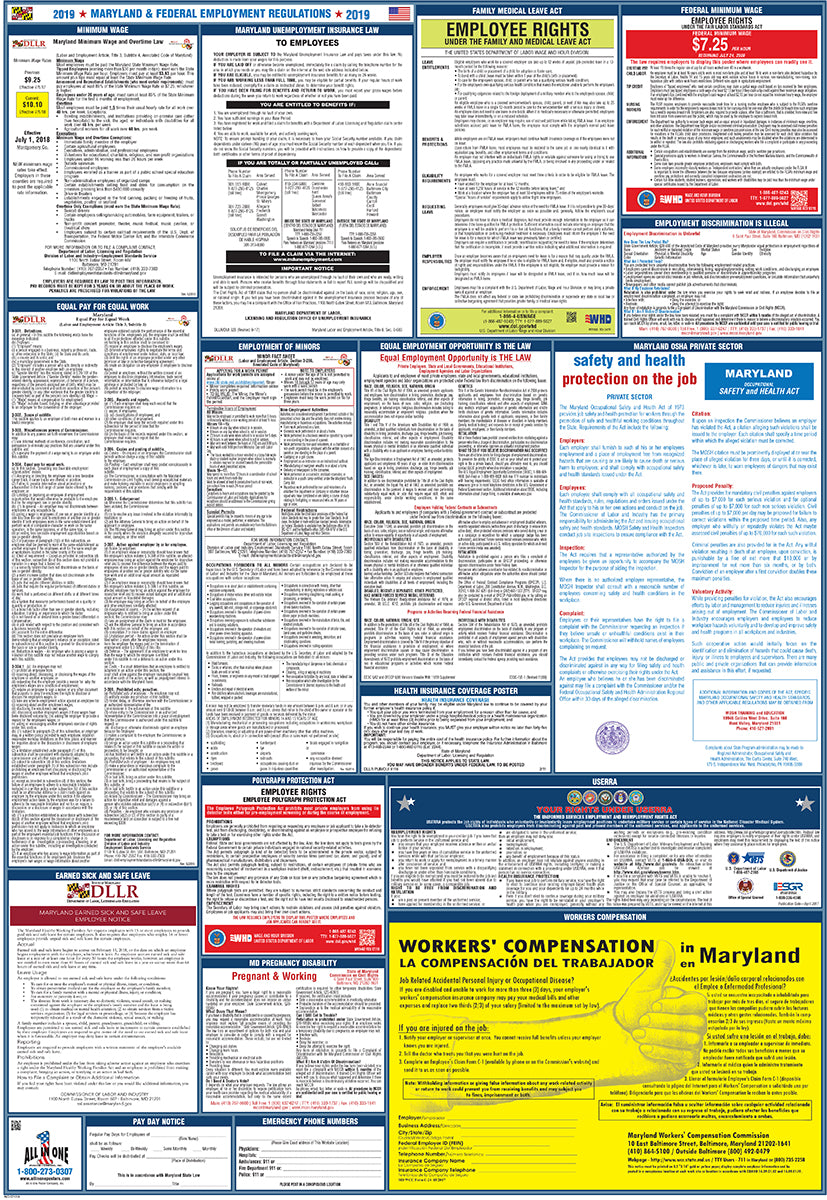 2026 Maryland & Federal Combination Public Entities Poster