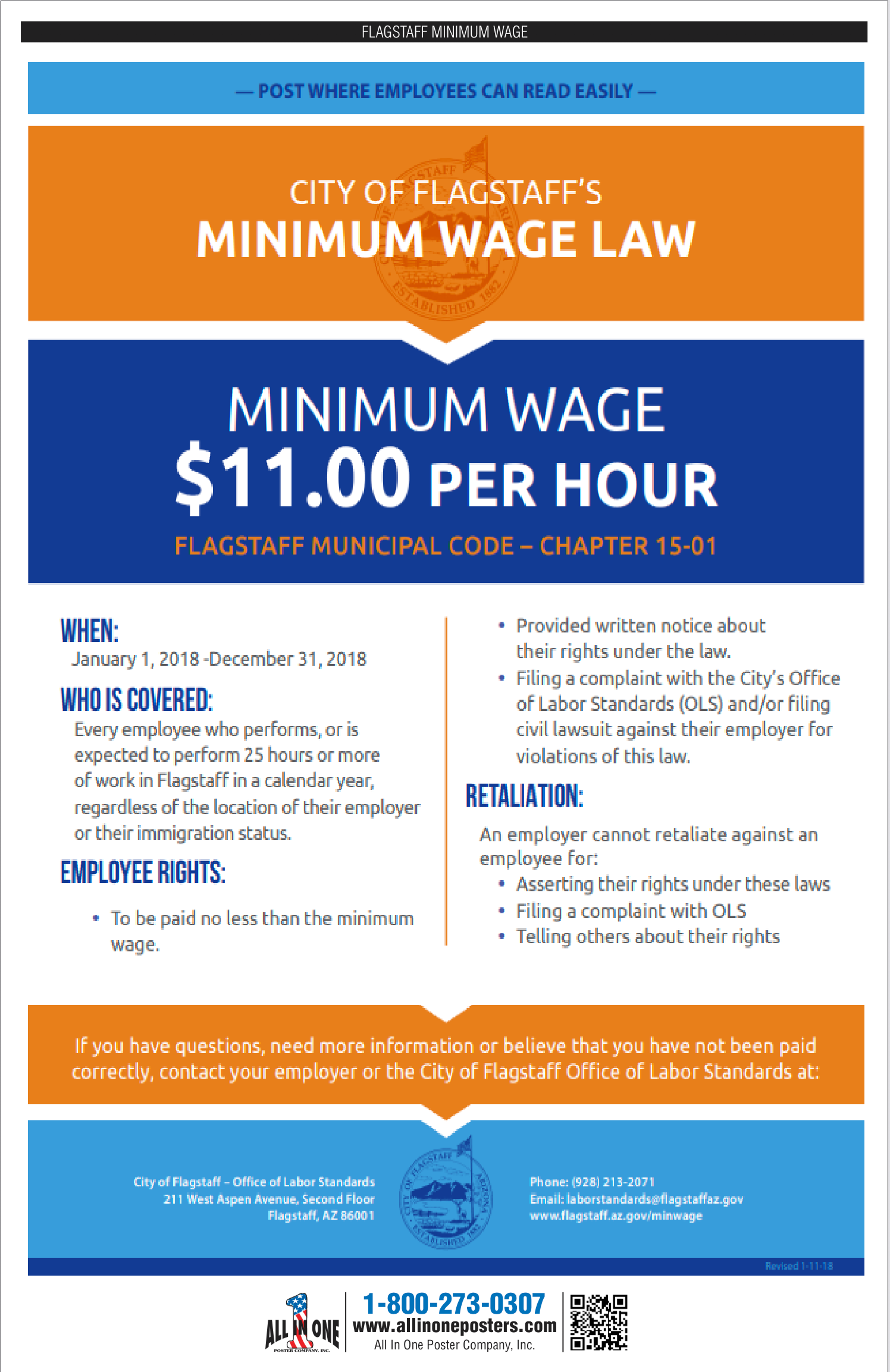 2026 Flagstaff City Minimum Wage
