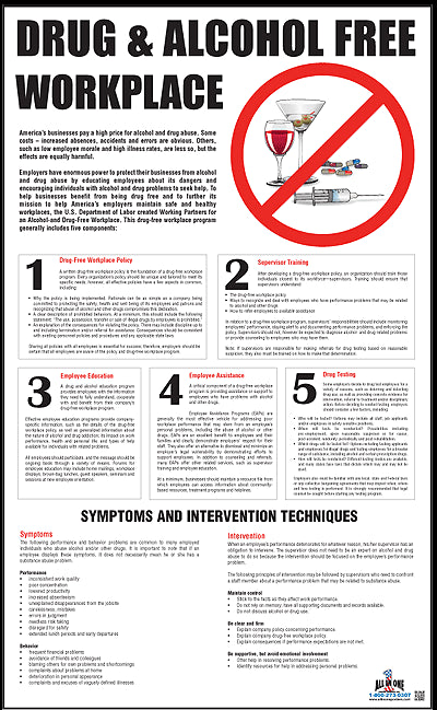 Drug and Alcohol Free Workplace