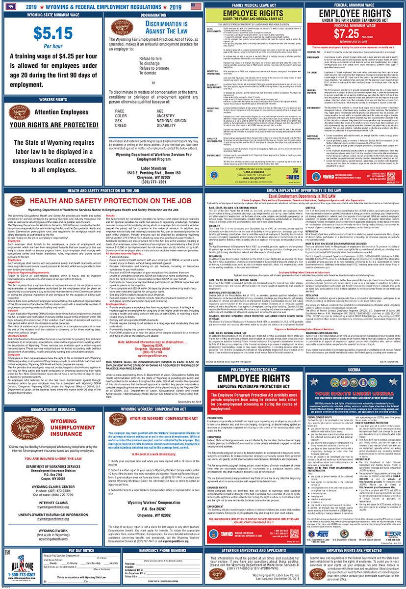 2026 Wyoming & Federal Combination Poster