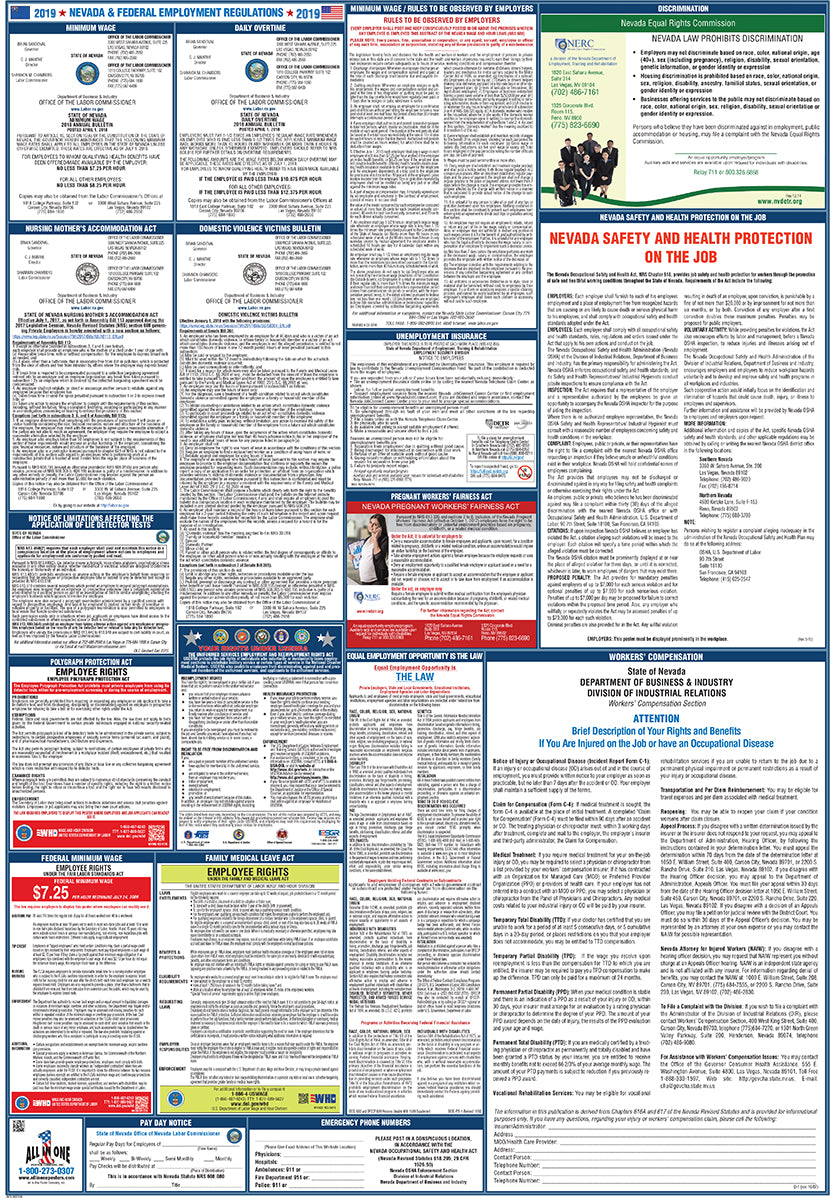 2026 Nevada & Federal Combination Poster