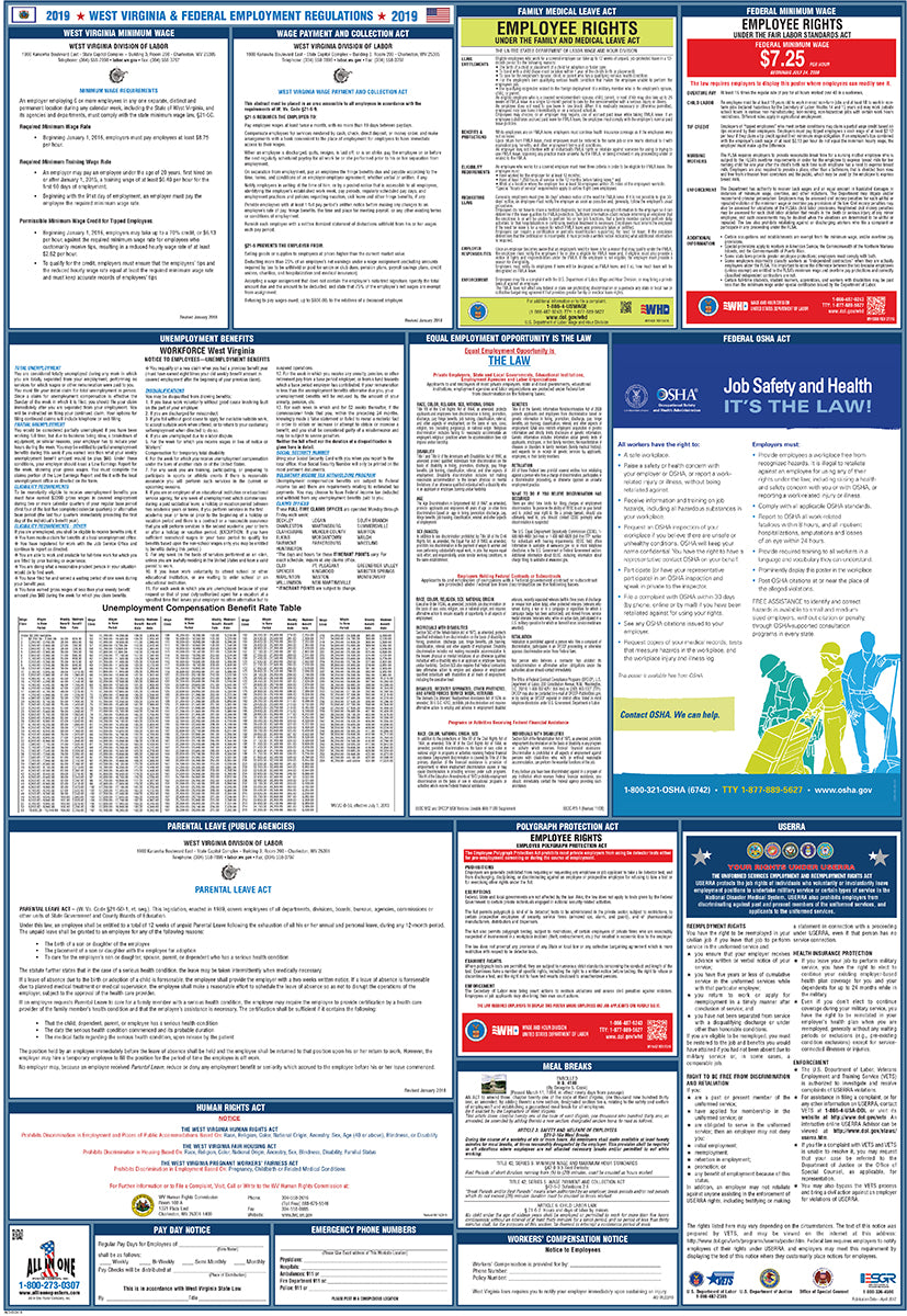 2026 West Virginia & Federal Combination Public Entities Poster