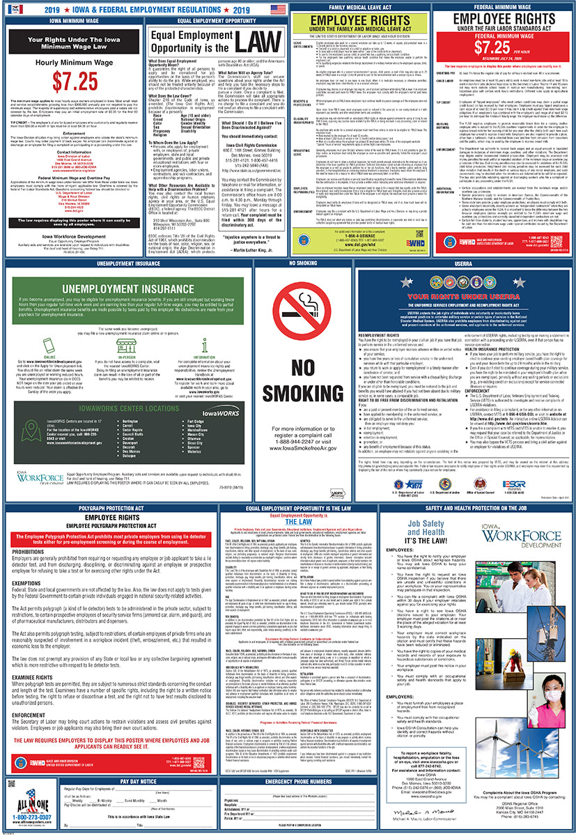 2026 Iowa & Federal Combination Poster