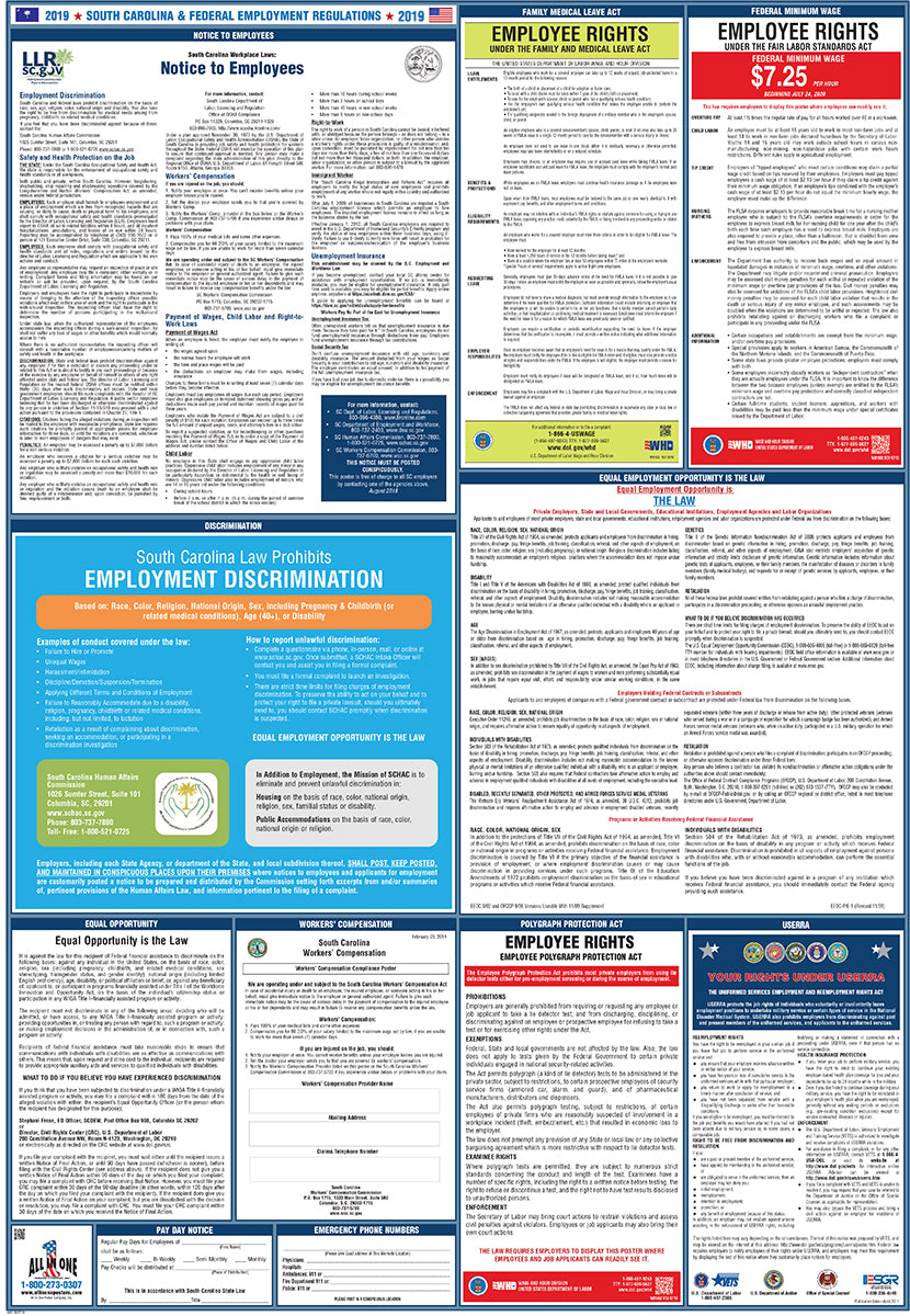 2026 South Carolina & Federal Combination Poster