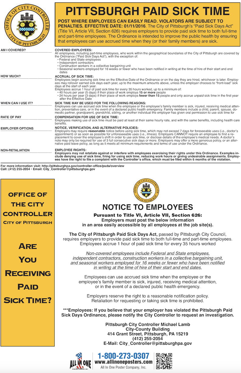 Pittsburgh Paid Sick Time