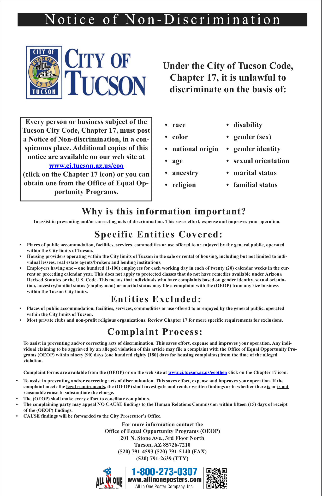 2026 Tucson AZ City Poster