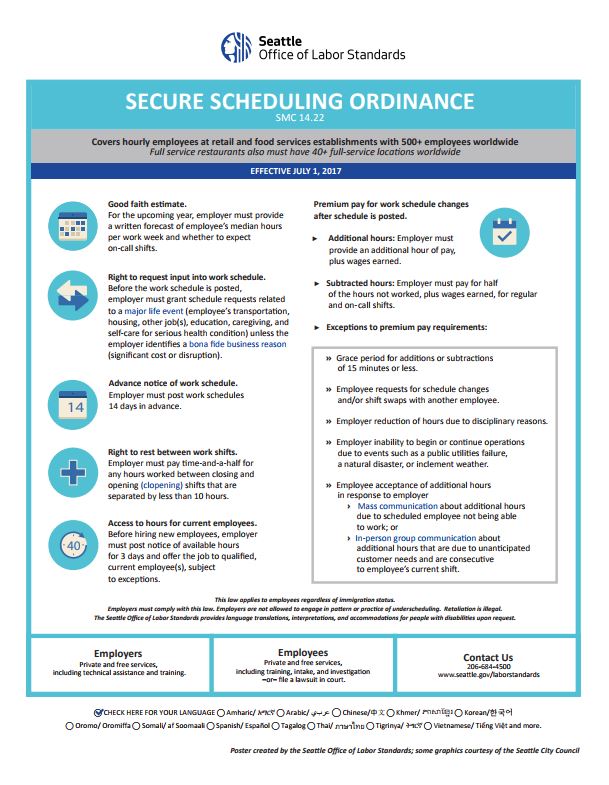 Seattle Scheduling Ordinance