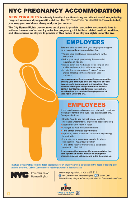 New York City Pregnancy & Employment Rights