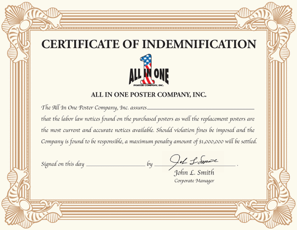 Cert-Indemnification